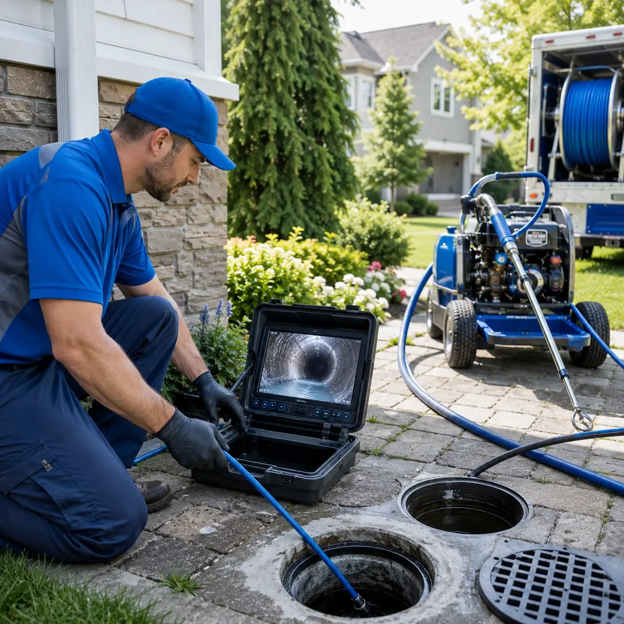 Outdoor drain cleaning professionals serving Hills, IA